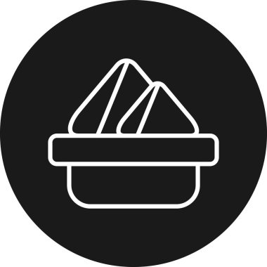 cupcake, tatlı ikonu, vektör illüstrasyonu