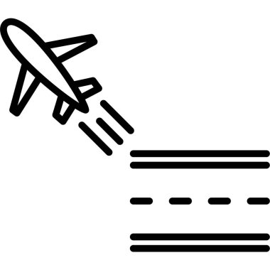 uçuş simgesi, vektör illüstrasyonu