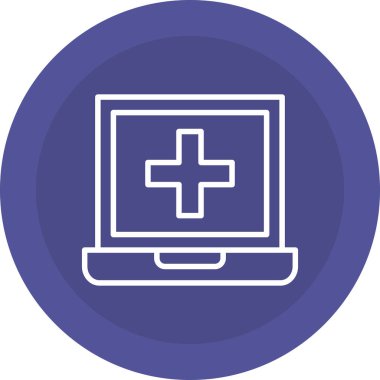 Bilgisayar. Web simgesi basit illüstrasyon