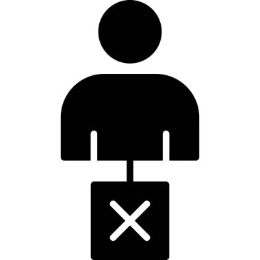 Elinde bavul olan birinin vektör çizimi