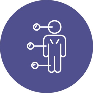 Eşsiz Kullanıcı Hesap Vektör Satırı Simgesi