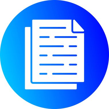 Belge modern simgesinin vektör illüstrasyonu