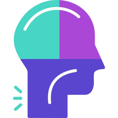 Beyni olan insan kafası.