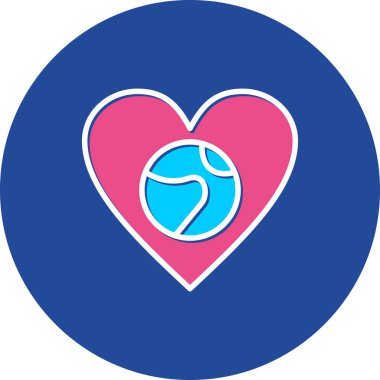 Bir kalp topunun vektör çizimi