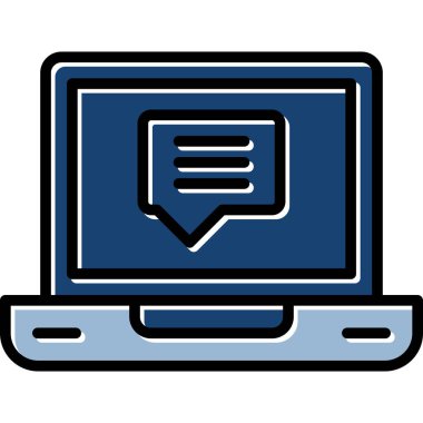 dizüstü bilgisayar simgesi, vektör illüstrasyonu