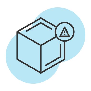 kutu simgesi vektör illüstrasyonu