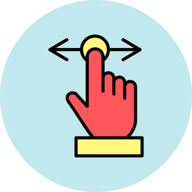 parmak simgesi vektör illüstrasyonu