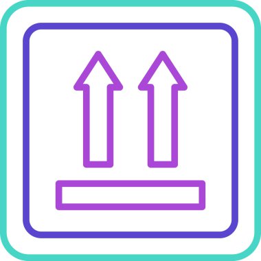 Beyaz arkaplan vektör illüstrasyonunda izole edilmiş çizgi biçiminde aşağı ok simgesi