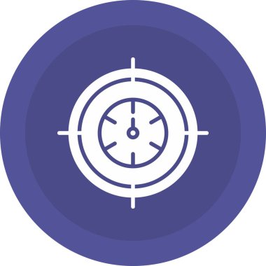 Hedef. Web simgesi basit illüstrasyon