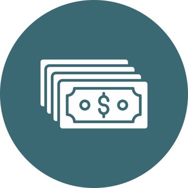 Para simgesinin vektör illüstrasyonu