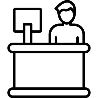 konferans ders vektörü simgesi