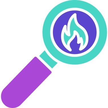 Yangın. Web simgesi basit illüstrasyon