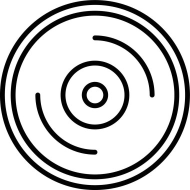 CD mi? Web simgesi basit illüstrasyon