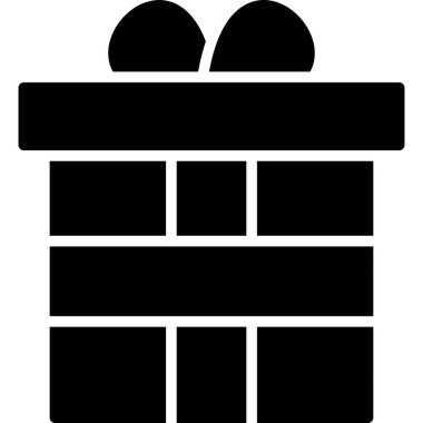 kutu paket hediye simgesi katı biçimli