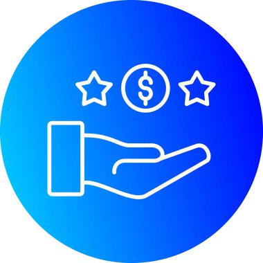 Bir yıldız simgesinin vektör illüstrasyonu