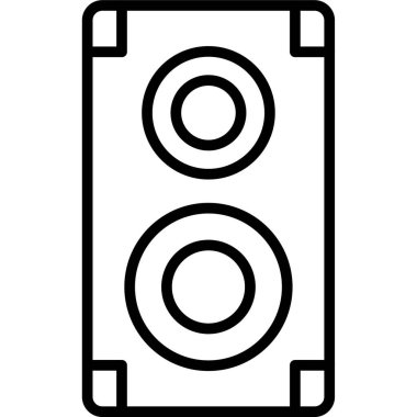 Konuşmacı. Web simgesi basit tasarım