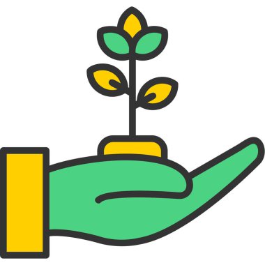 Çiçekle el ele tutuşan bitki