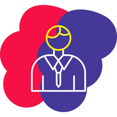 Maske vektör çizim tasarımı olan bir adam