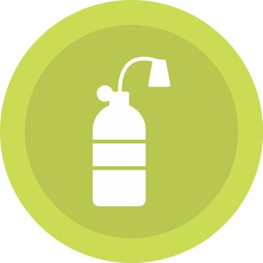 Beyaz arka planda sprey şişesi, illüstrasyon, vektör..