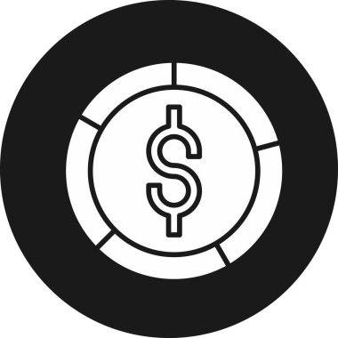 Dolar işareti vektör çizimi