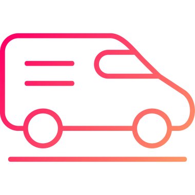 araba simgesi vektör illüstrasyonu