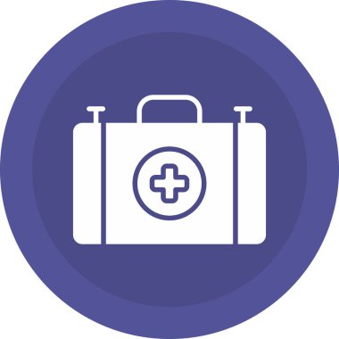 Bir hastane simgesinin vektör illüstrasyonu