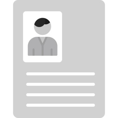 ID kart simgesi vektör illüstrasyonu