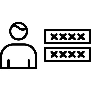 Hesap çizgisi simgesi, özet vektör çizimi kavramı, doğrusal sembol.