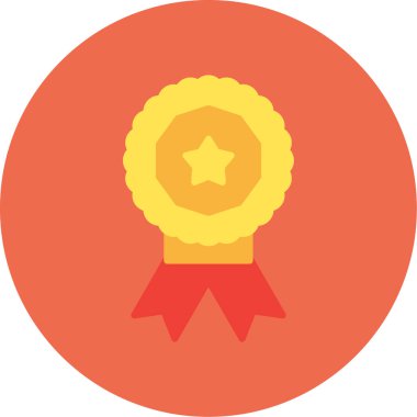 ödül rozeti ikonu düz stil