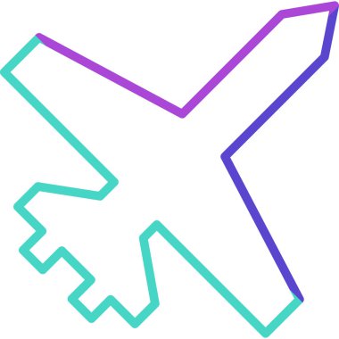 Uçak. Web simgesi basit illüstrasyon