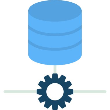 Sunucu. Web simgesi basit illüstrasyon