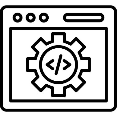 Kodlama geliştirme satırı simgesi