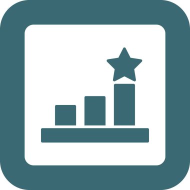 iş grafiği simgesi arkaplanda izole.