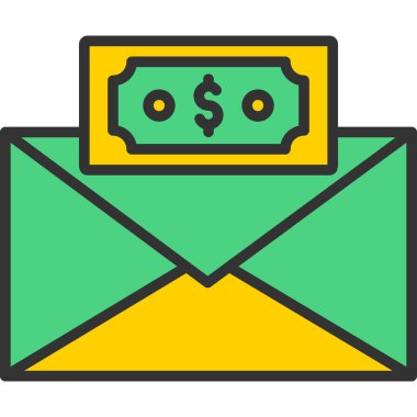 Para için. Web simgesi basit illüstrasyon