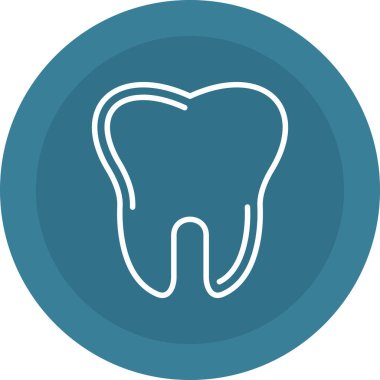 diş simgesi vektör illüstrasyonu