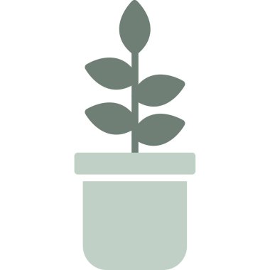 Bitki. Web simgesi basit tasarım