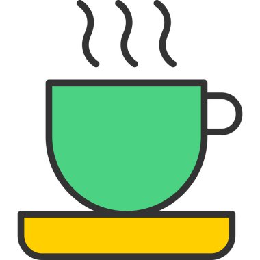 Çay simge vektör çizim