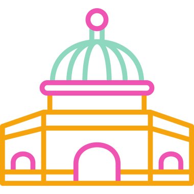 Cami simgesi vektör illüstrasyonu