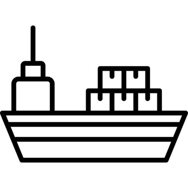 Tekne. Web simgesi basit tasarım