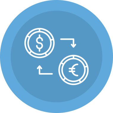 Dolar. Web simgesi basit illüstrasyon