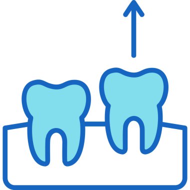 Diş. Web simgesi basit illüstrasyon