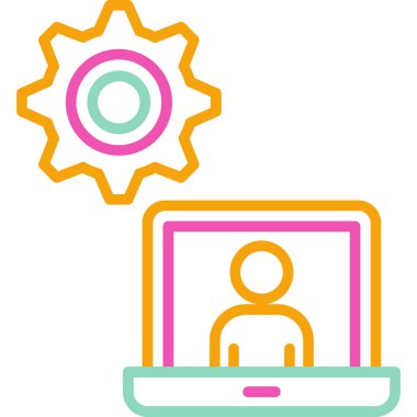 seo modern simgesinin vektör illüstrasyonu