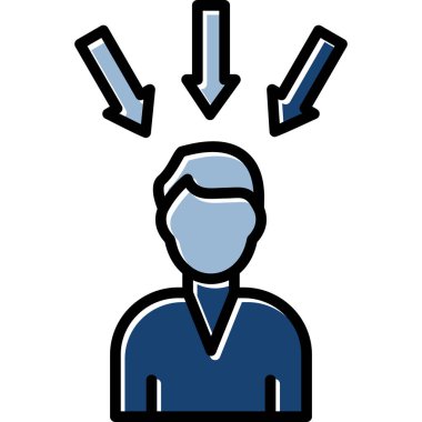 iş adamı simgesi, vektör illüstrasyonu