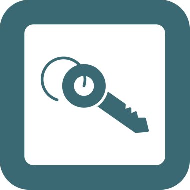 Anahtar. Web simgesi basit illüstrasyon