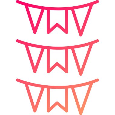 çelenk ışıkları vektör illüstrasyonu