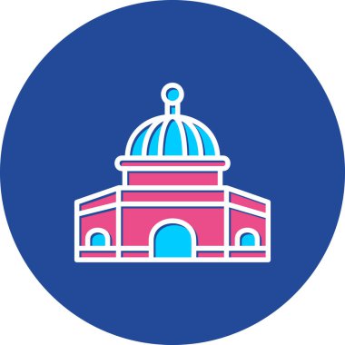 Cami simgesinin vektör illüstrasyonu