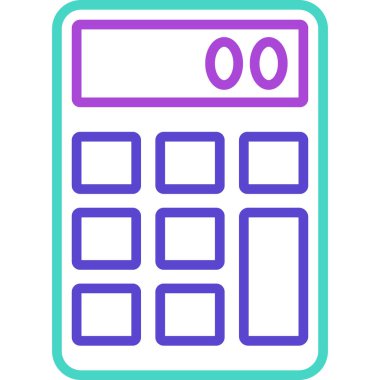 calculator icon, vector illustration simple design