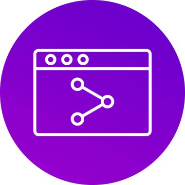 seo modern simgesinin vektör illüstrasyonu