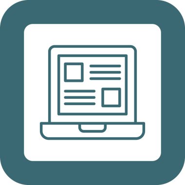 Web için web simgesi, vektör illüstrasyonu