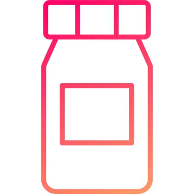 Şişe simgesinin vektör illüstrasyonu